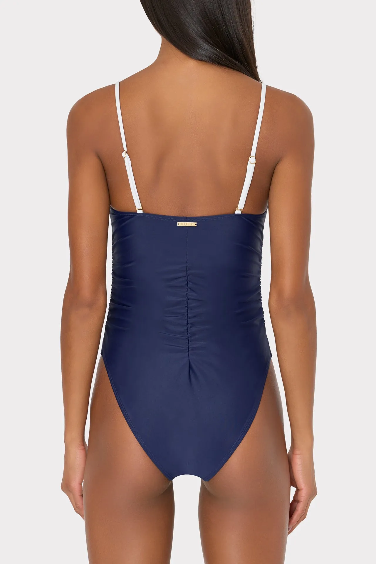 Color Block Ruched One Piece sold by Milly product image thumbnail 4