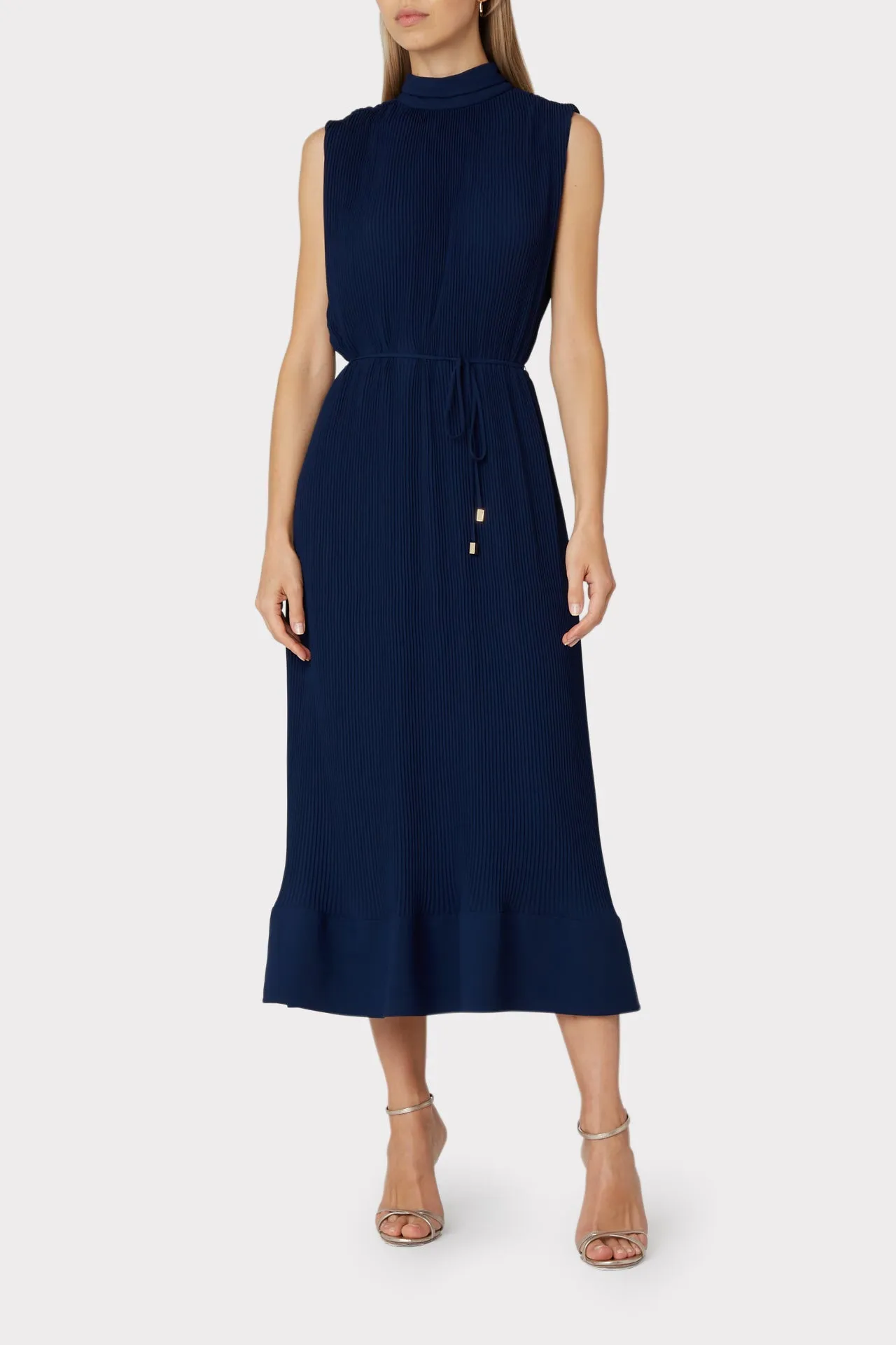 Melina Solid Pleated Dress sold by Milly product image thumbnail 2