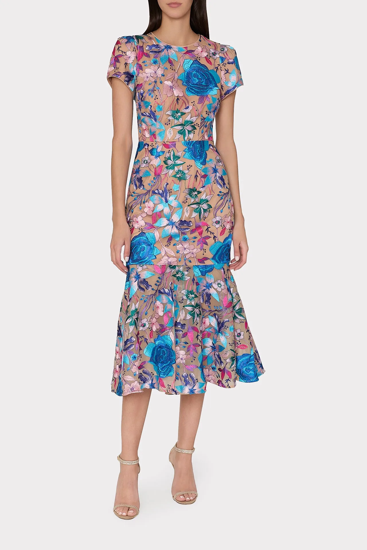 Tahlia Fall Floral Embroidered Dress sold by Milly product image thumbnail 2