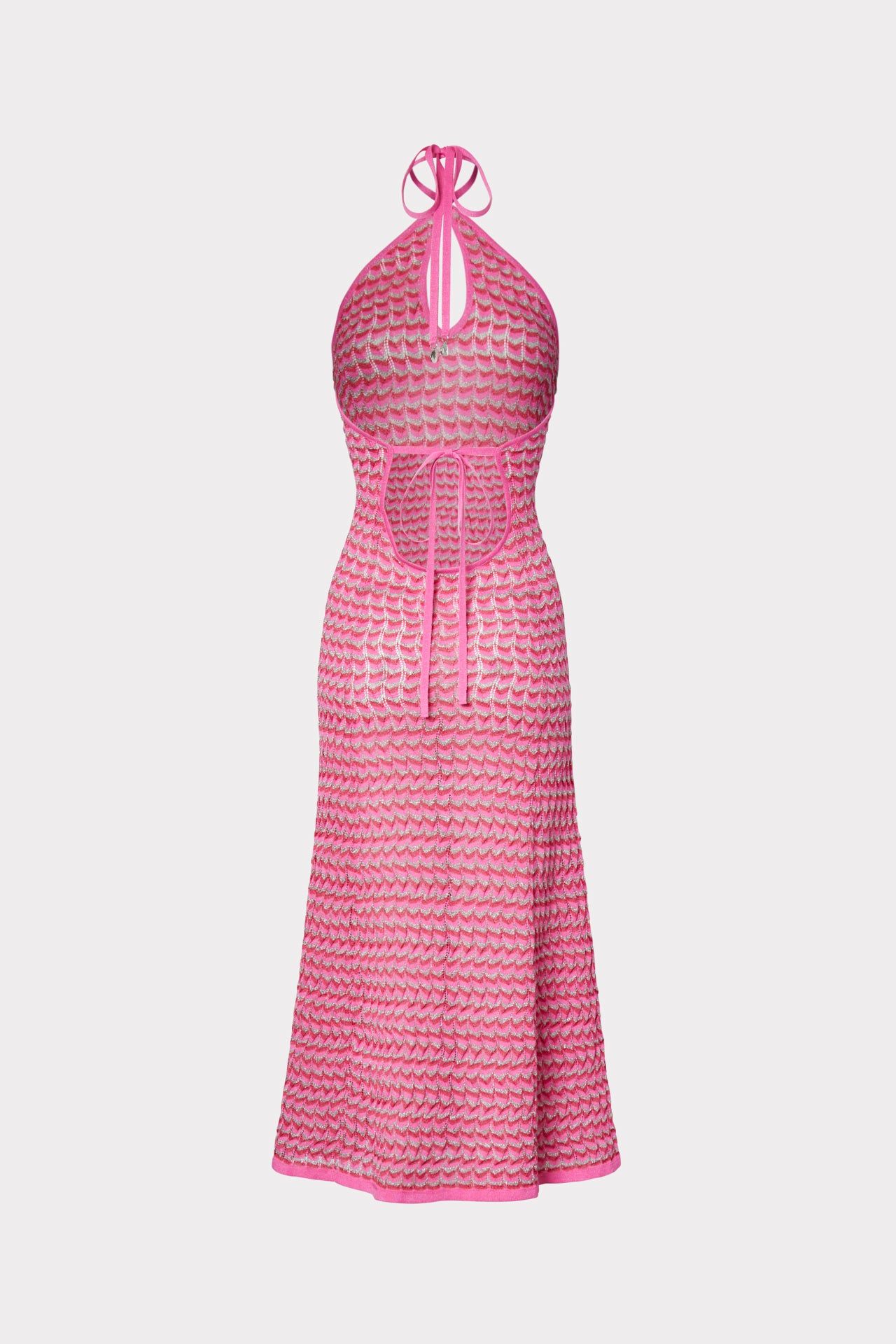 Nami Pointelle Halter Neck Dress sold by Milly product image thumbnail 4