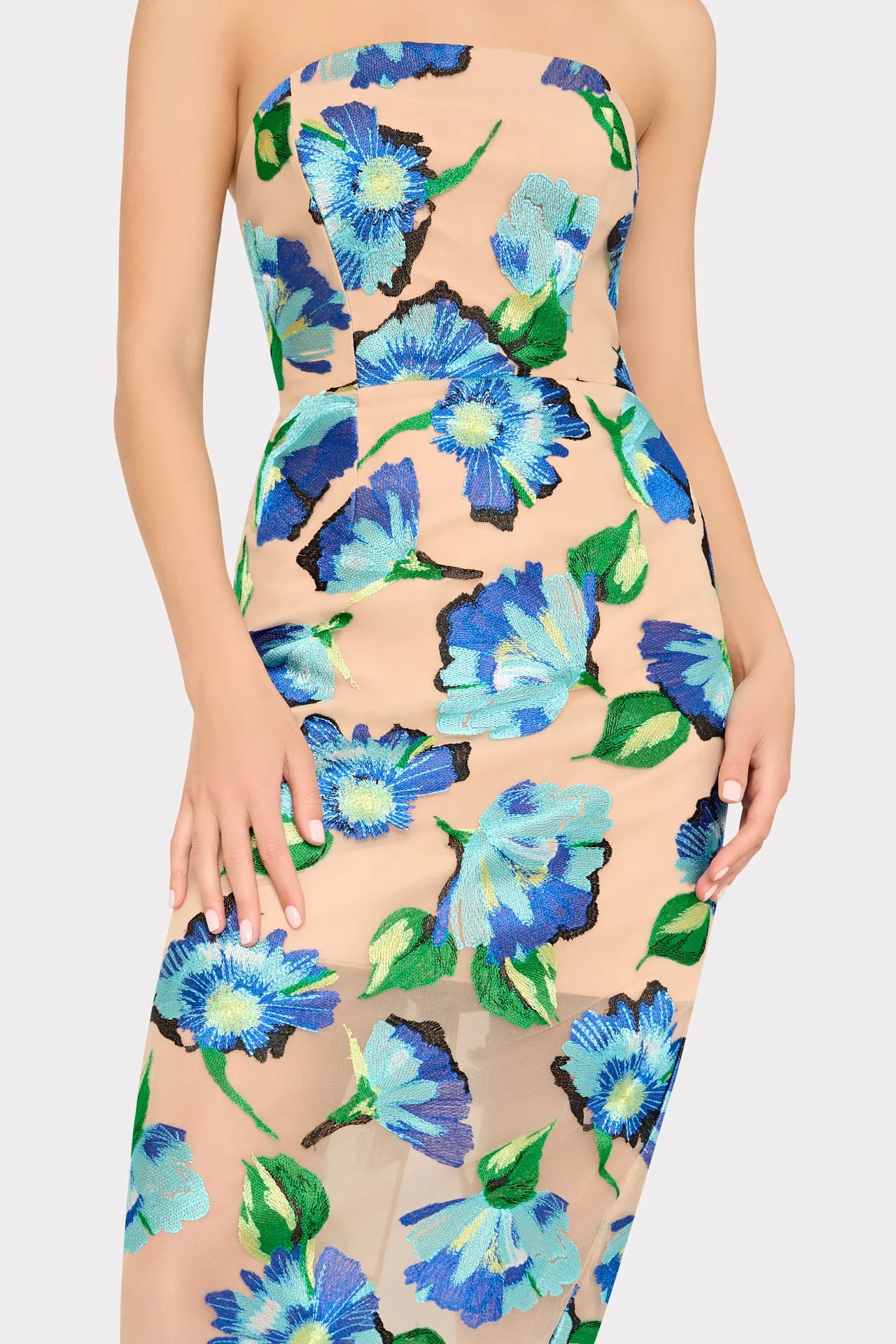 Pictorial Poppy Midi Dress sold by Milly product image thumbnail 3