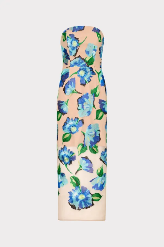 Pictorial Poppy Midi Dress sold by Milly