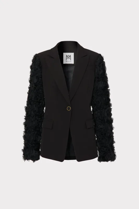 Avery Cady Mesh Rose Blazer sold by Milly