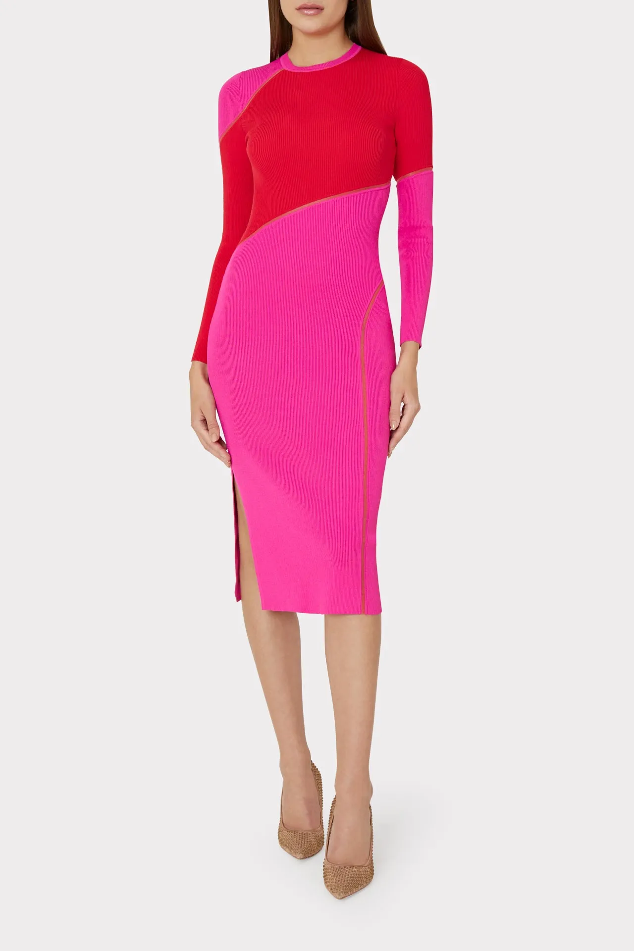 Raziela Knit Midi Dress sold by Milly product image thumbnail 2