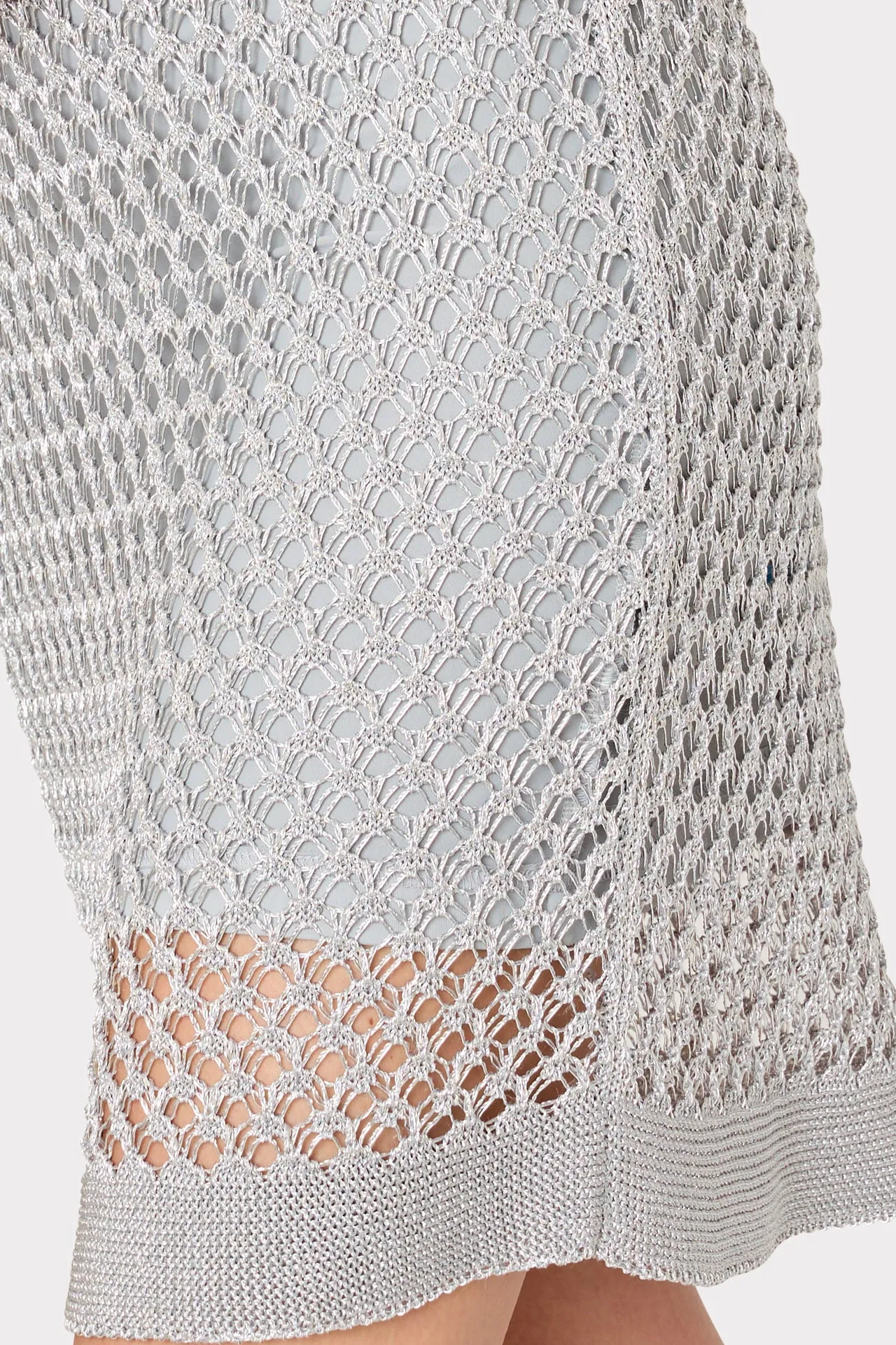 Sinclair Metallic Mesh Mini Dress sold by Milly product image thumbnail 3