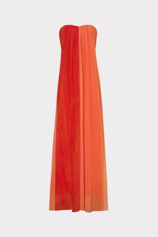 Sunset Stripe Strapless Dress sold by Milly
