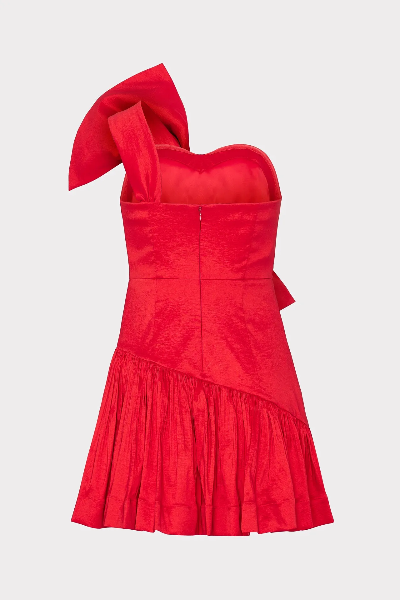 Harley Bow Taffeta Mini Dress sold by Milly product image thumbnail 5
