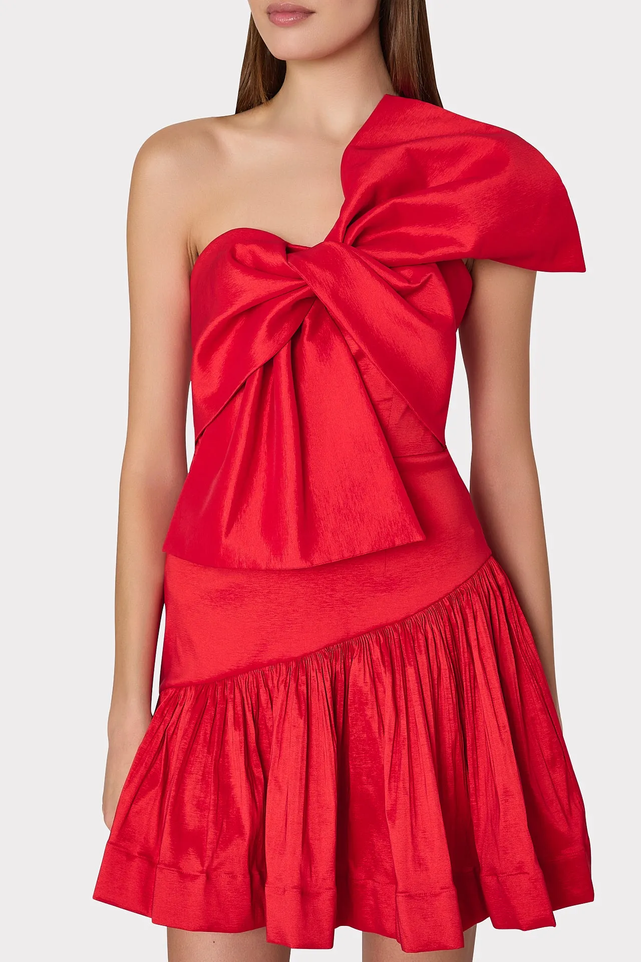 Harley Bow Taffeta Mini Dress sold by Milly product image thumbnail 3