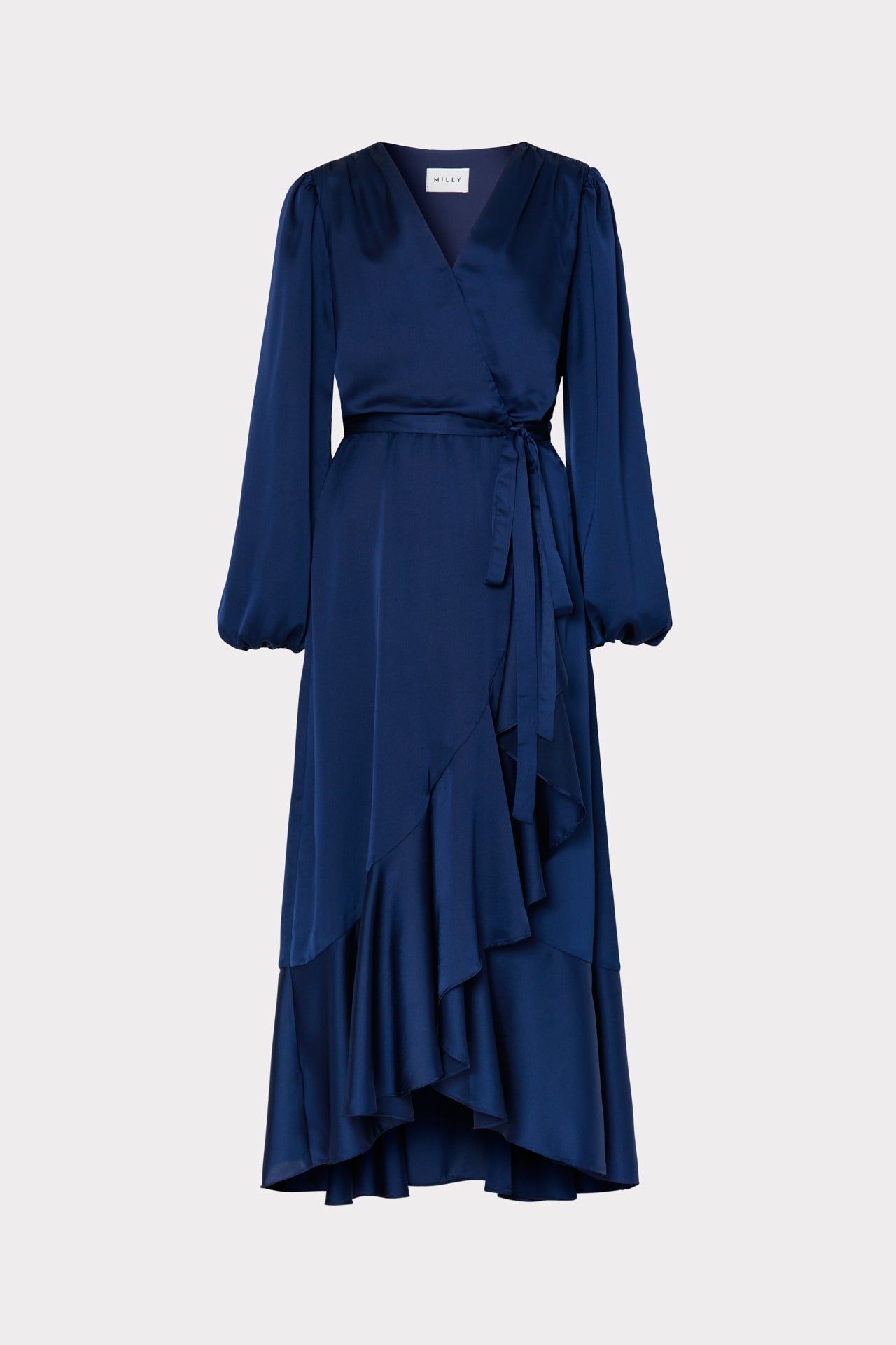 Halley Satin Dress sold by Milly
