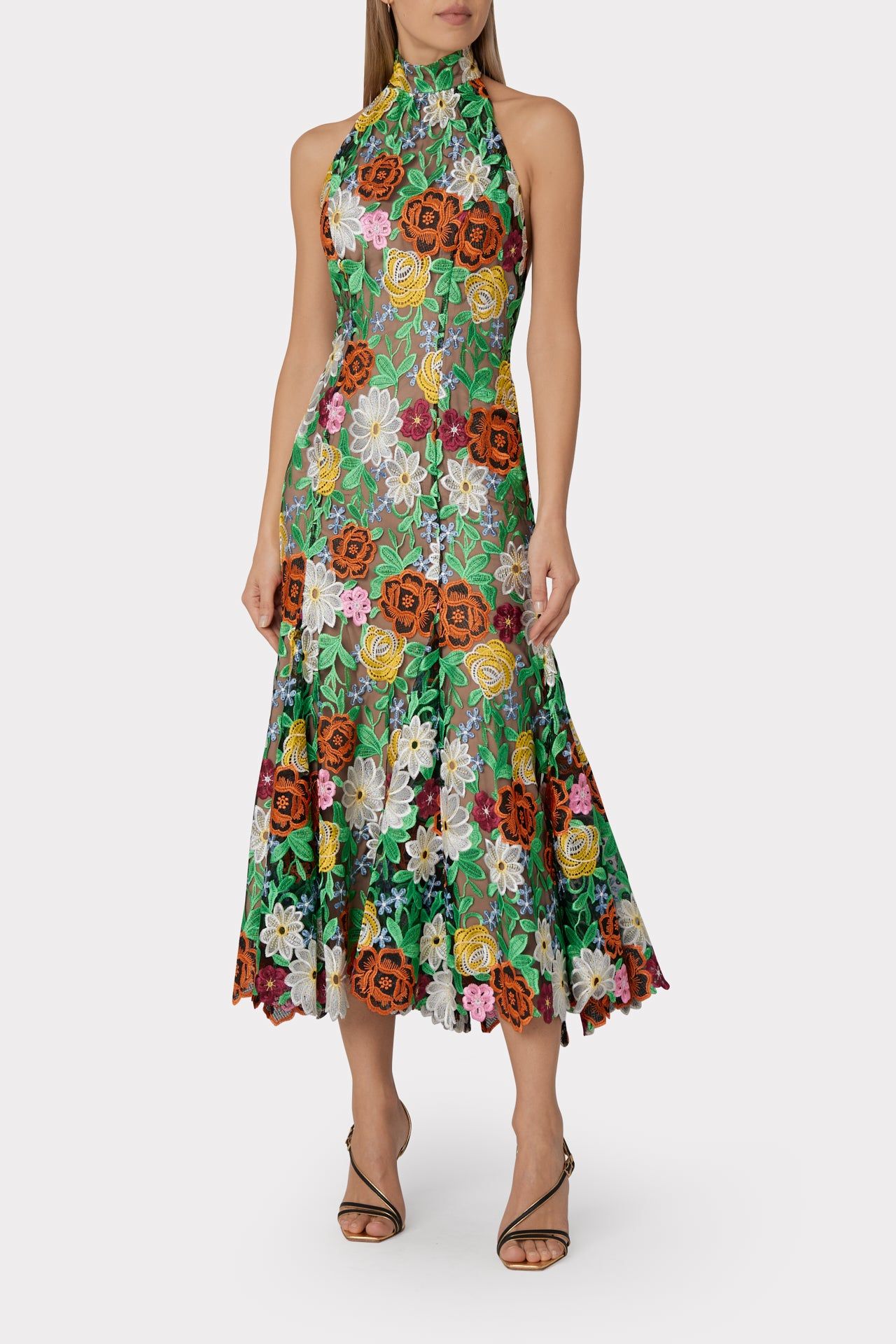 Penelope Embroidered Floral Dress sold by Milly product image thumbnail 2