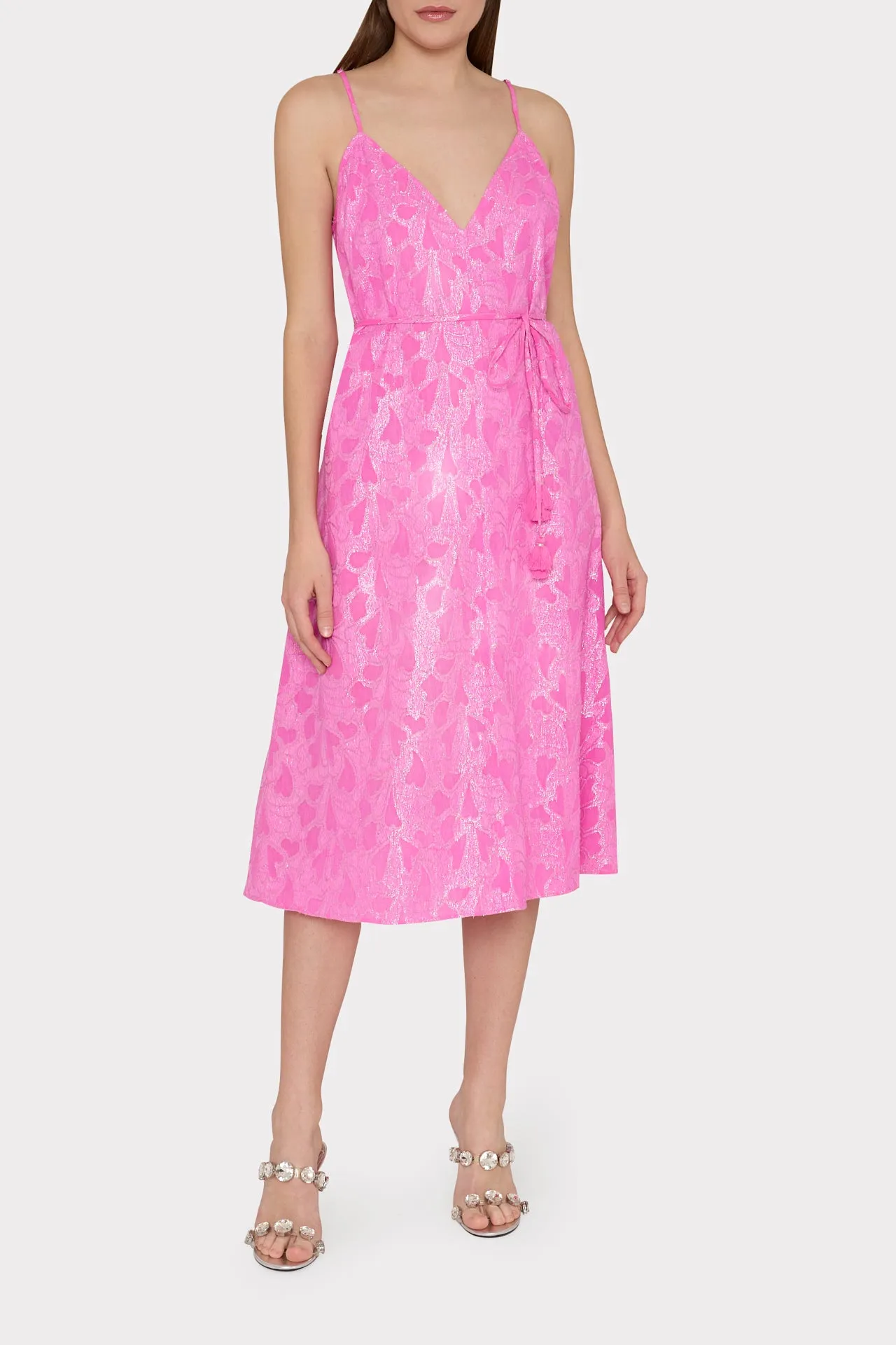 Lurex Jacquard Spaghetti Strap Cover-Up sold by Milly product image thumbnail 2