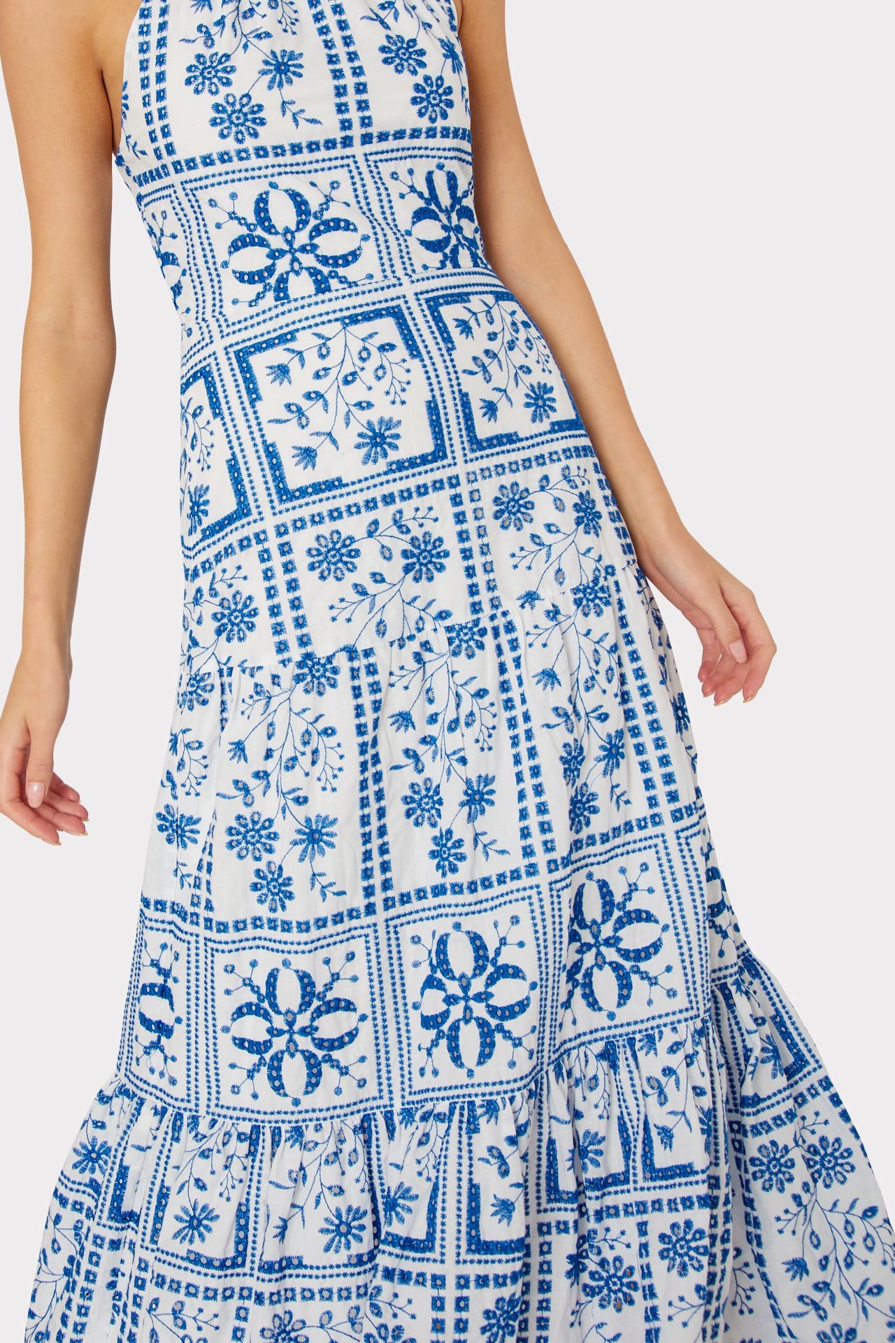 Hayden Tile Eyelet Dress sold by Milly product image thumbnail 3