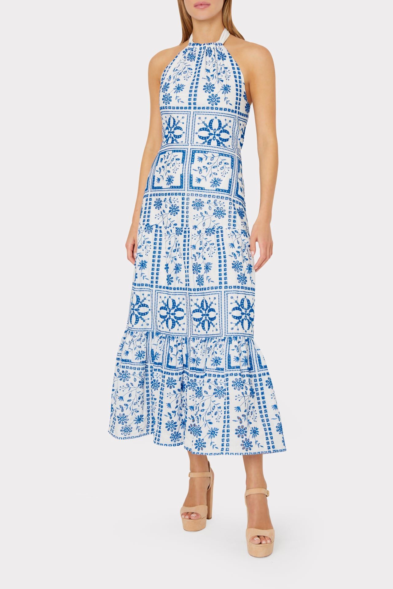 Hayden Tile Eyelet Dress sold by Milly product image thumbnail 2