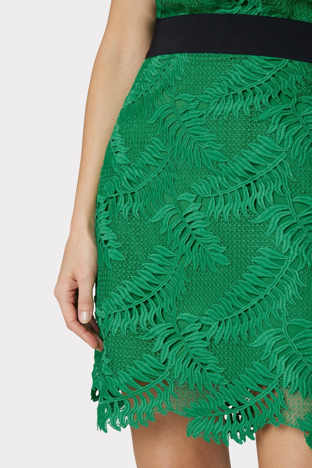 Tropical Palm Lace Mini Skirt sold by Milly product image thumbnail 3