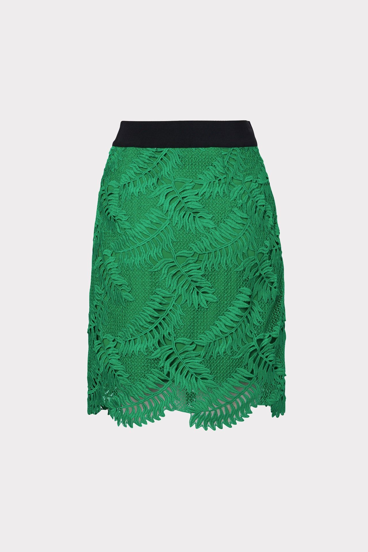 Tropical Palm Lace Mini Skirt sold by Milly product image thumbnail 4