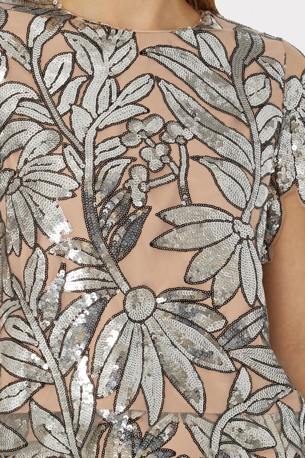 Katelynn Sequin Lace Tee sold by Milly product image thumbnail 3