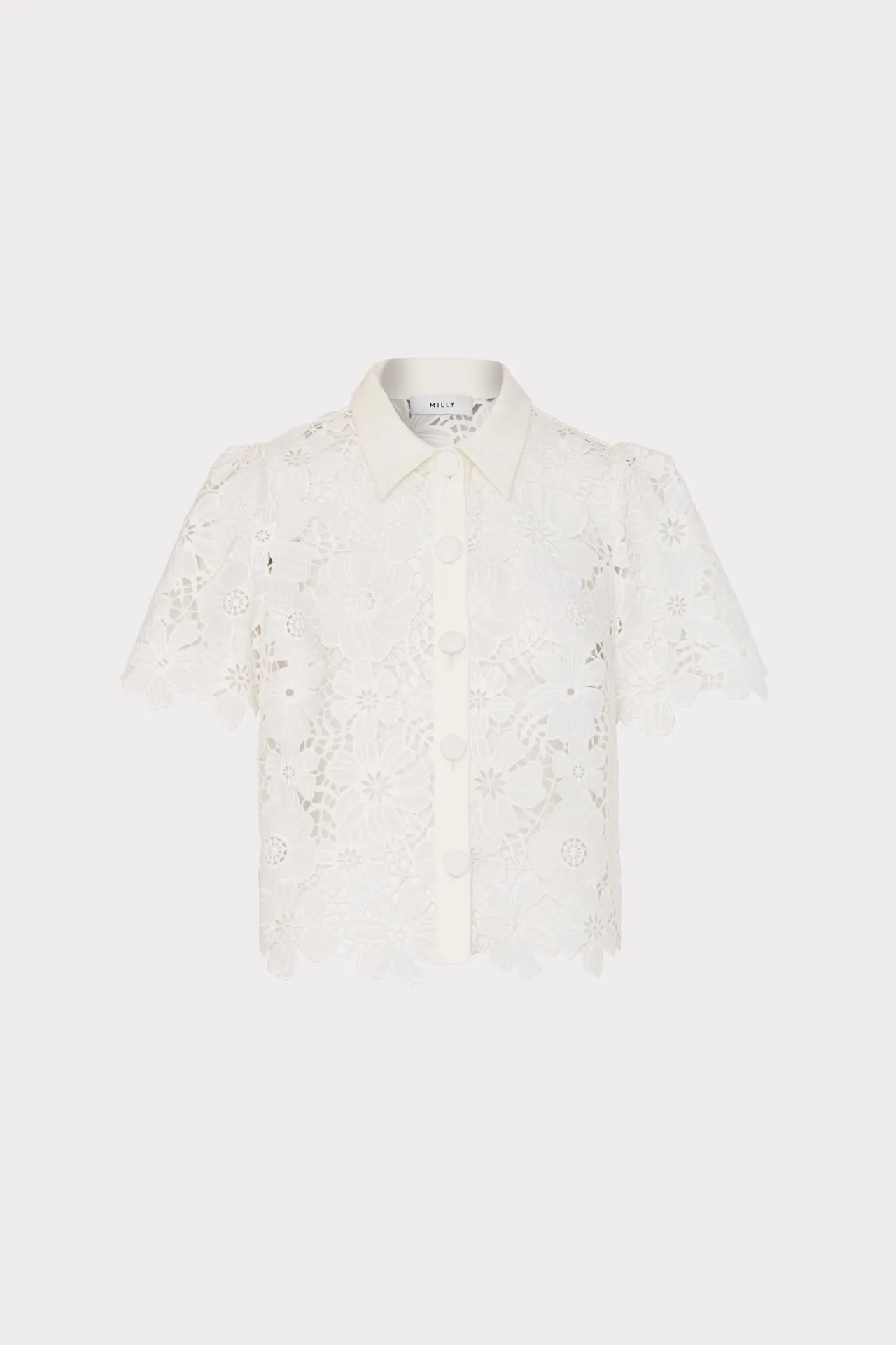 Addison Roja Lace Top sold by Milly