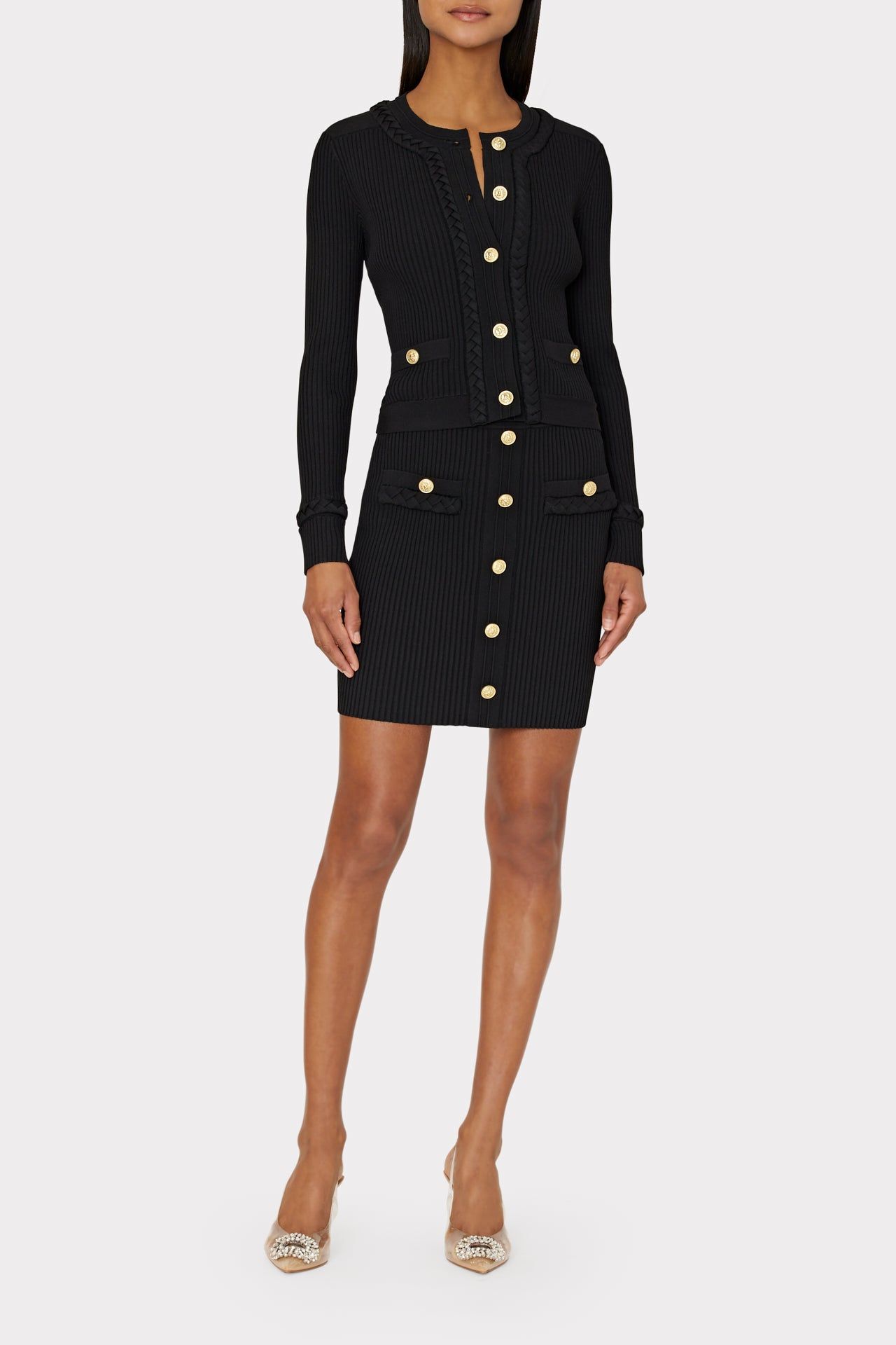 Braided Trim Mini Skirt sold by Milly product image thumbnail 2