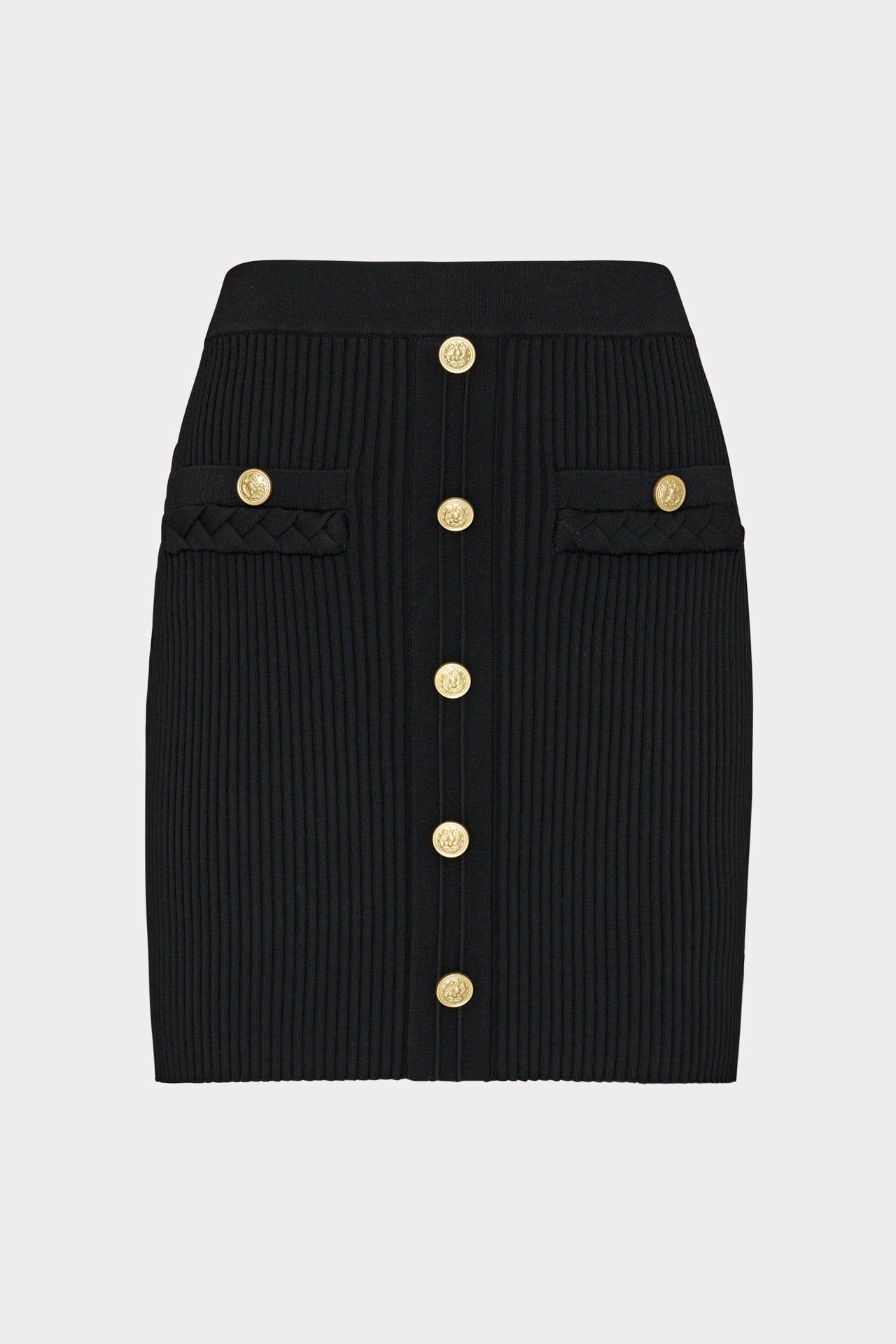 Braided Trim Mini Skirt sold by Milly