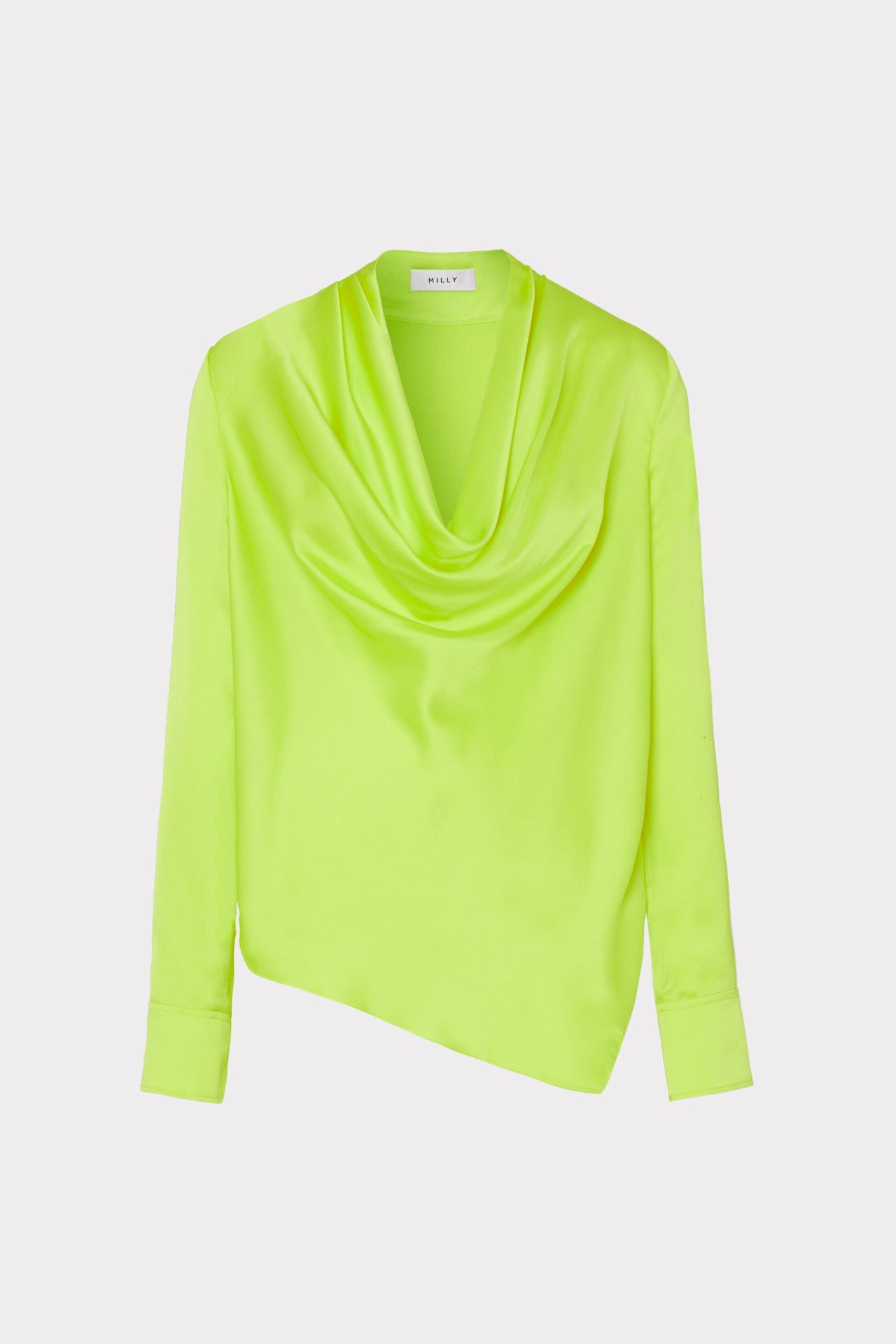 Nancy Satin Cowl Top sold by Milly