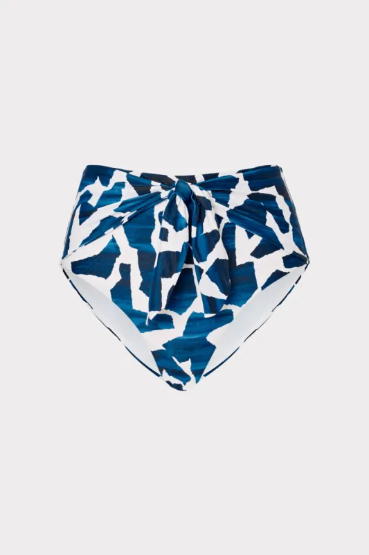 Ocean Puzzle Tie Bikini Bottom sold by Milly