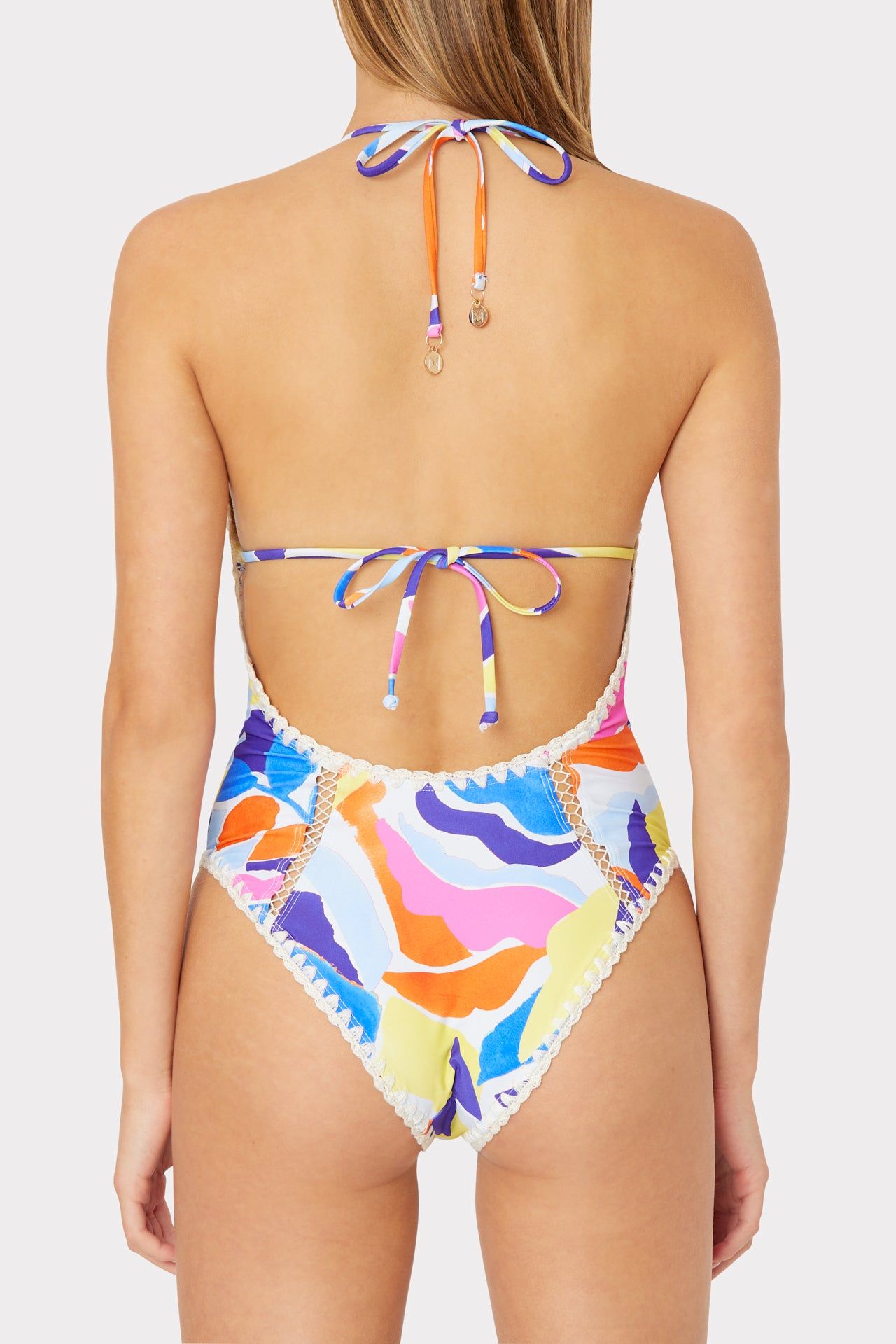 Painted Bloom Cut Out One Piece sold by Milly product image thumbnail 3