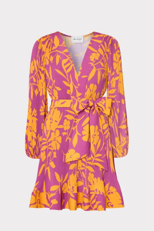 Liv Marigold Aroma Pleated Dress sold by Milly