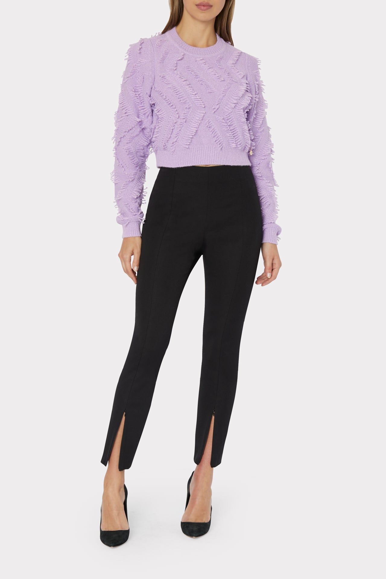 Loop Fringe Crop Top sold by Milly product image thumbnail 2