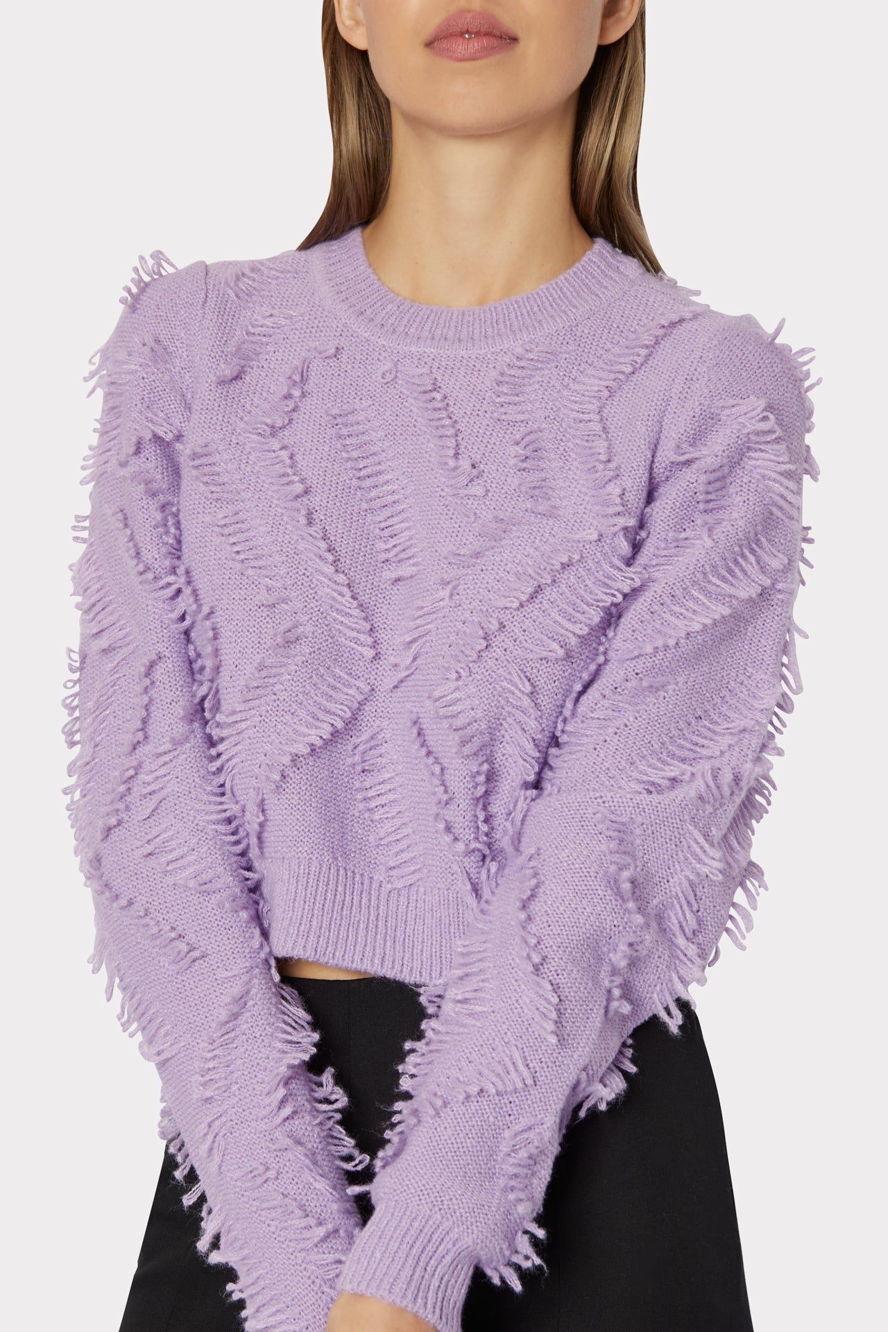 Loop Fringe Crop Top sold by Milly product image thumbnail 3