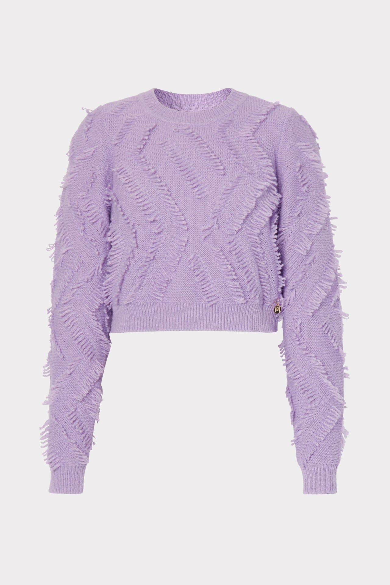 Loop Fringe Crop Top sold by Milly