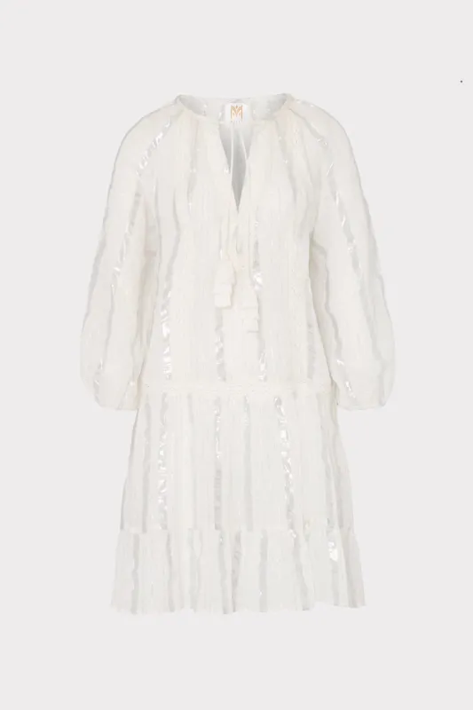 Valentine Lurex Stripe Coverup Dress sold by Milly