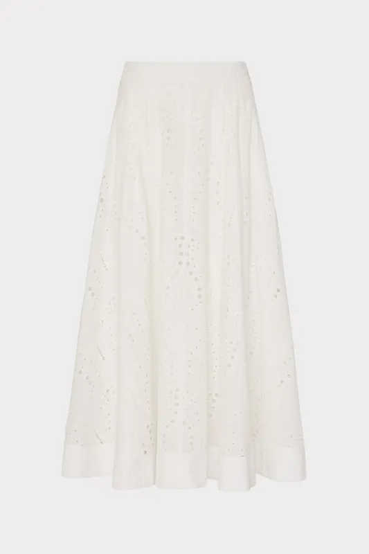 Butterfly Eyelet Skirt sold by Milly