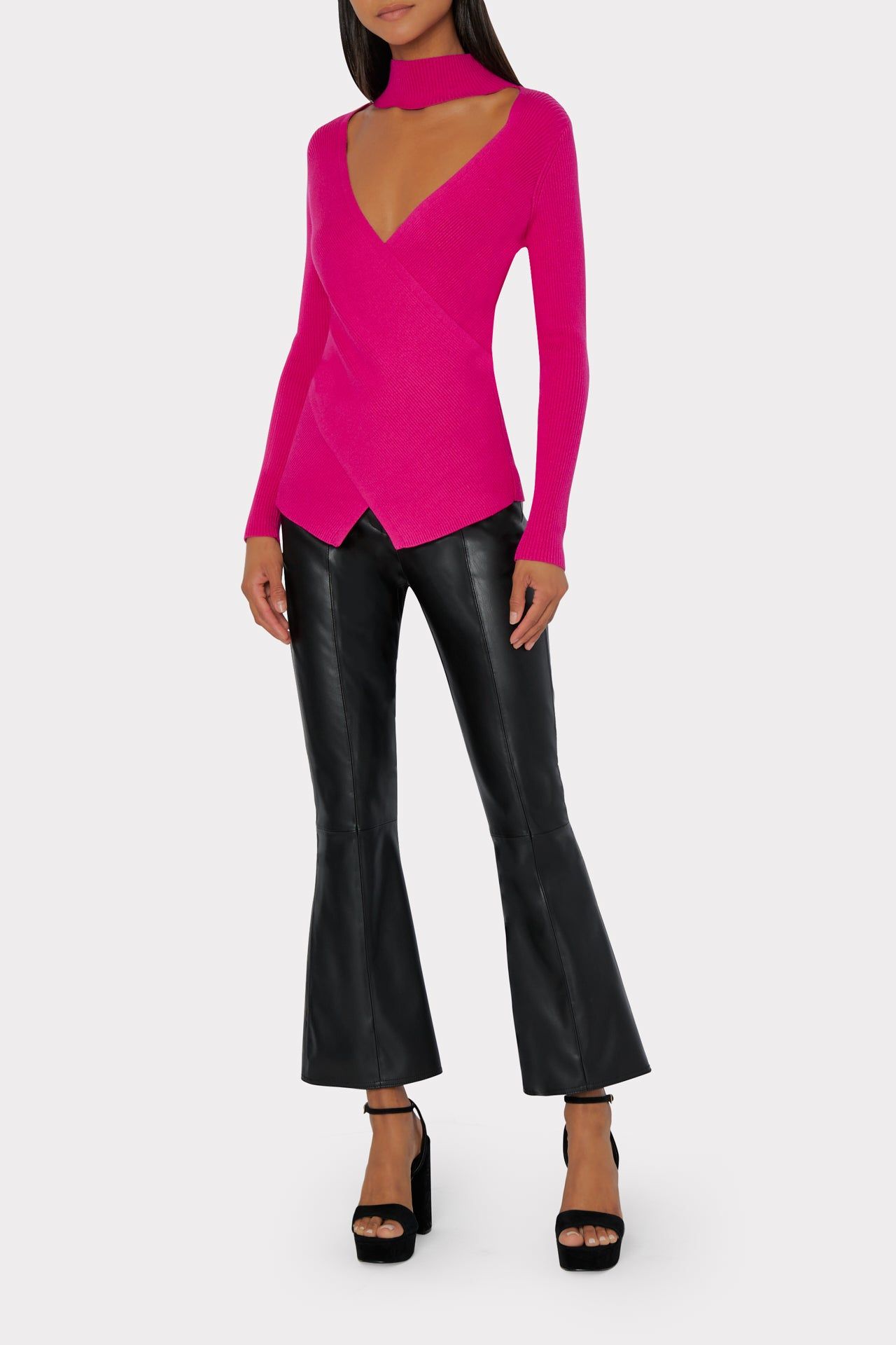 Reversible Cross Body Long Sleeve Sweater sold by Milly product image thumbnail 3