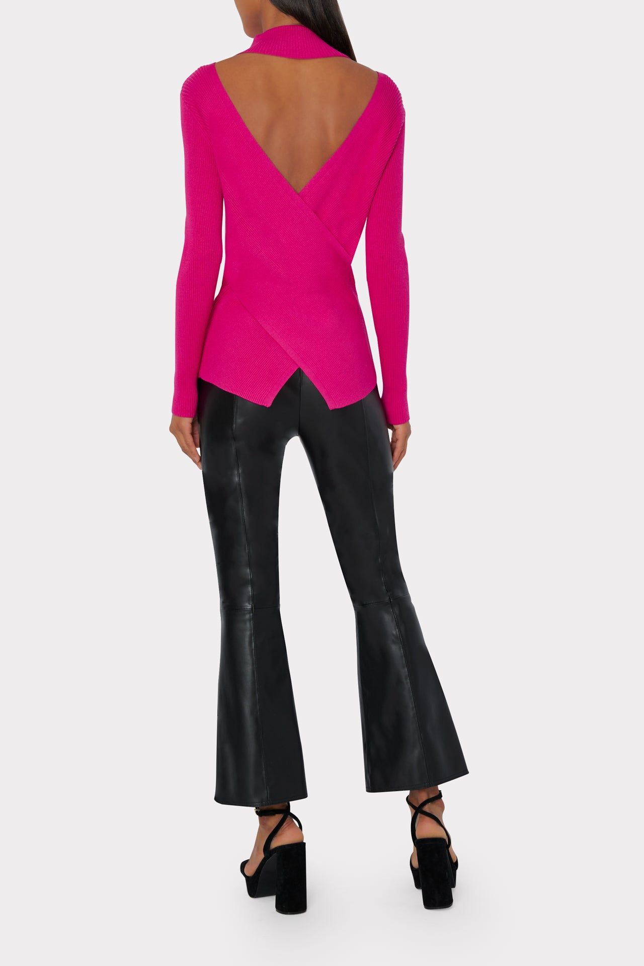 Reversible Cross Body Long Sleeve Sweater sold by Milly product image thumbnail 4