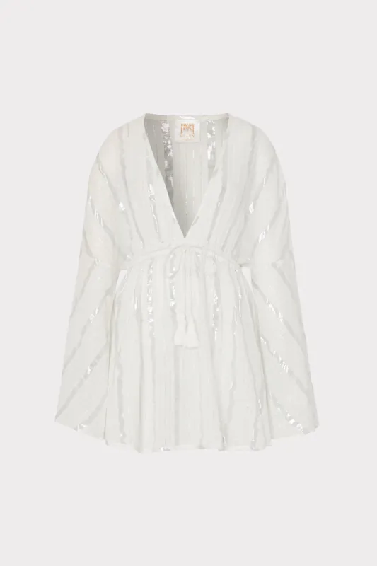 Olympia Lurex Stripe Coverup Dress sold by Milly