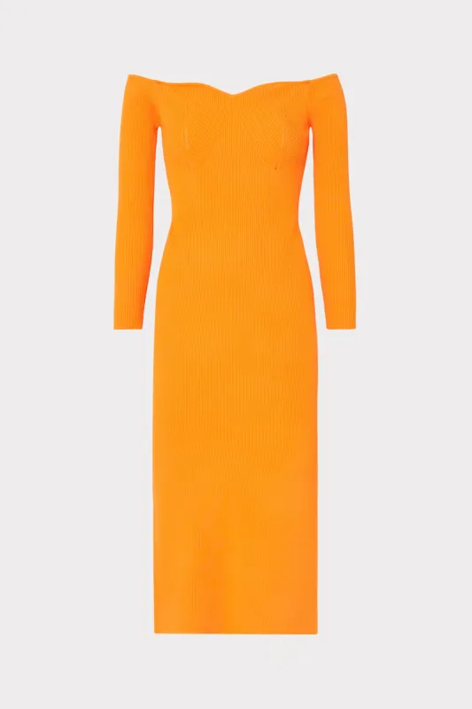 Knit Bustier Off The Shoulder Dress sold by Milly