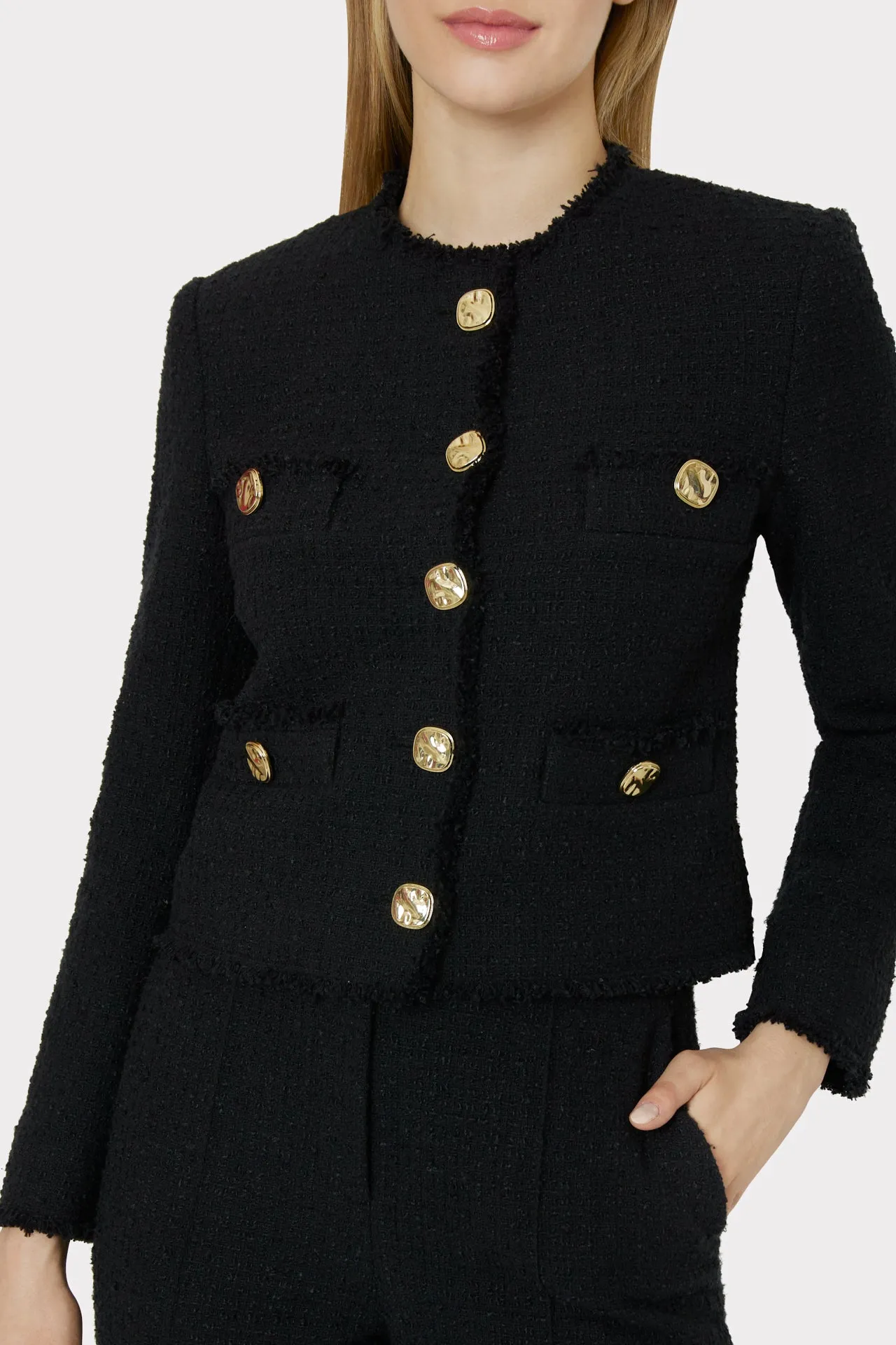 Reign Boucle Jacket sold by Milly product image thumbnail 3