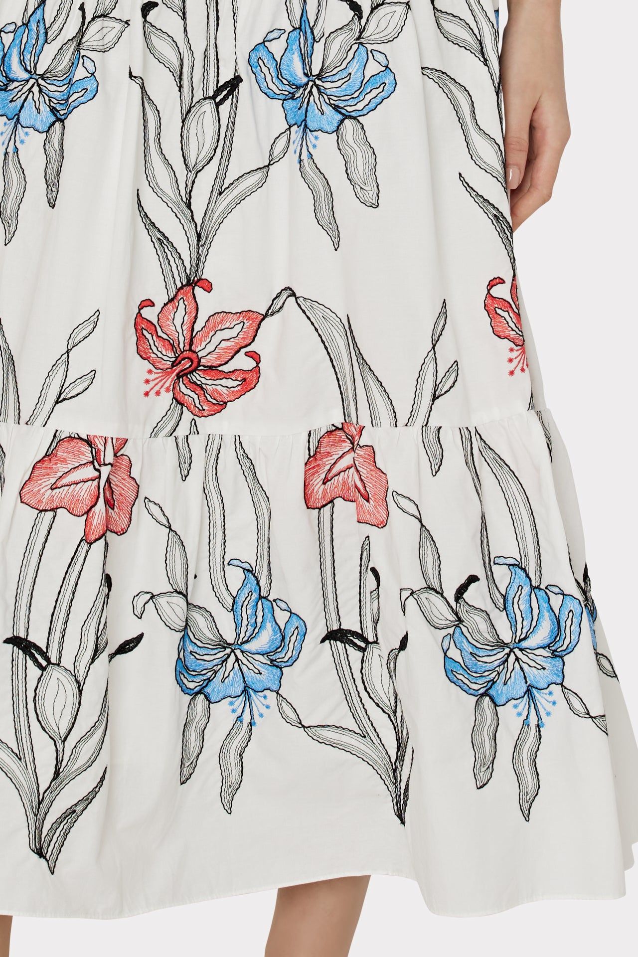 Hayden Floral Embroidered Dress sold by Milly product image thumbnail 3