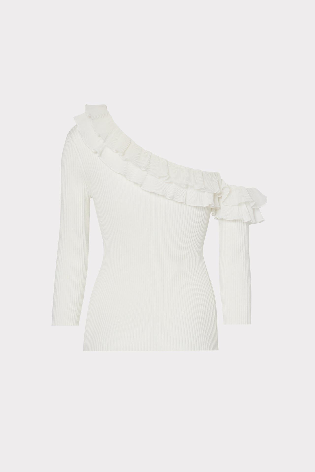 Woven Ruffle 3/4 Sleeve Top sold by Milly product image thumbnail 4