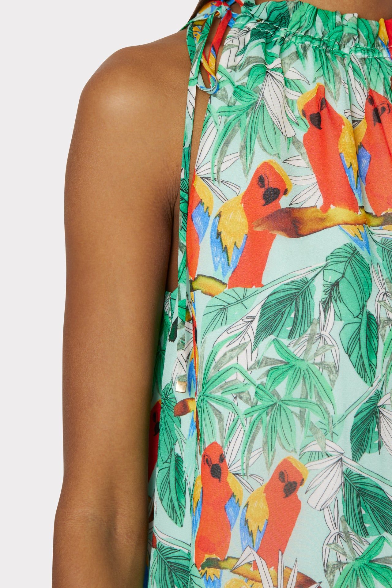 Eris Parrot Print Top sold by Milly product image thumbnail 3