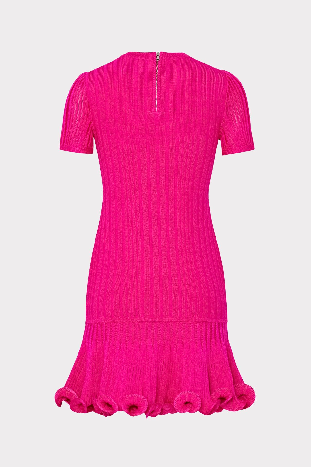 Short Sleeve Fit And Flare Rib Dress sold by Milly product image thumbnail 4