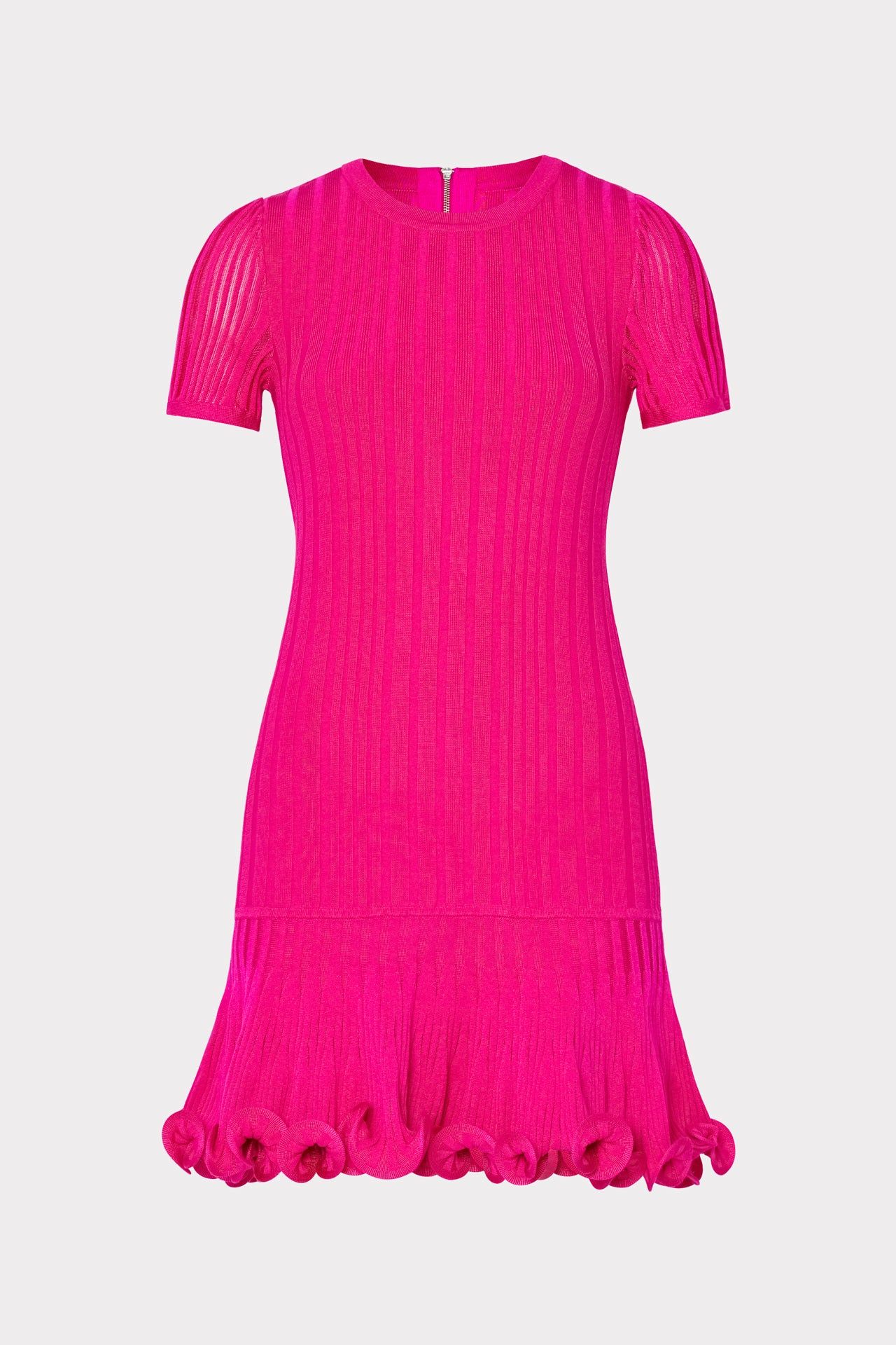 Short Sleeve Fit And Flare Rib Dress sold by Milly