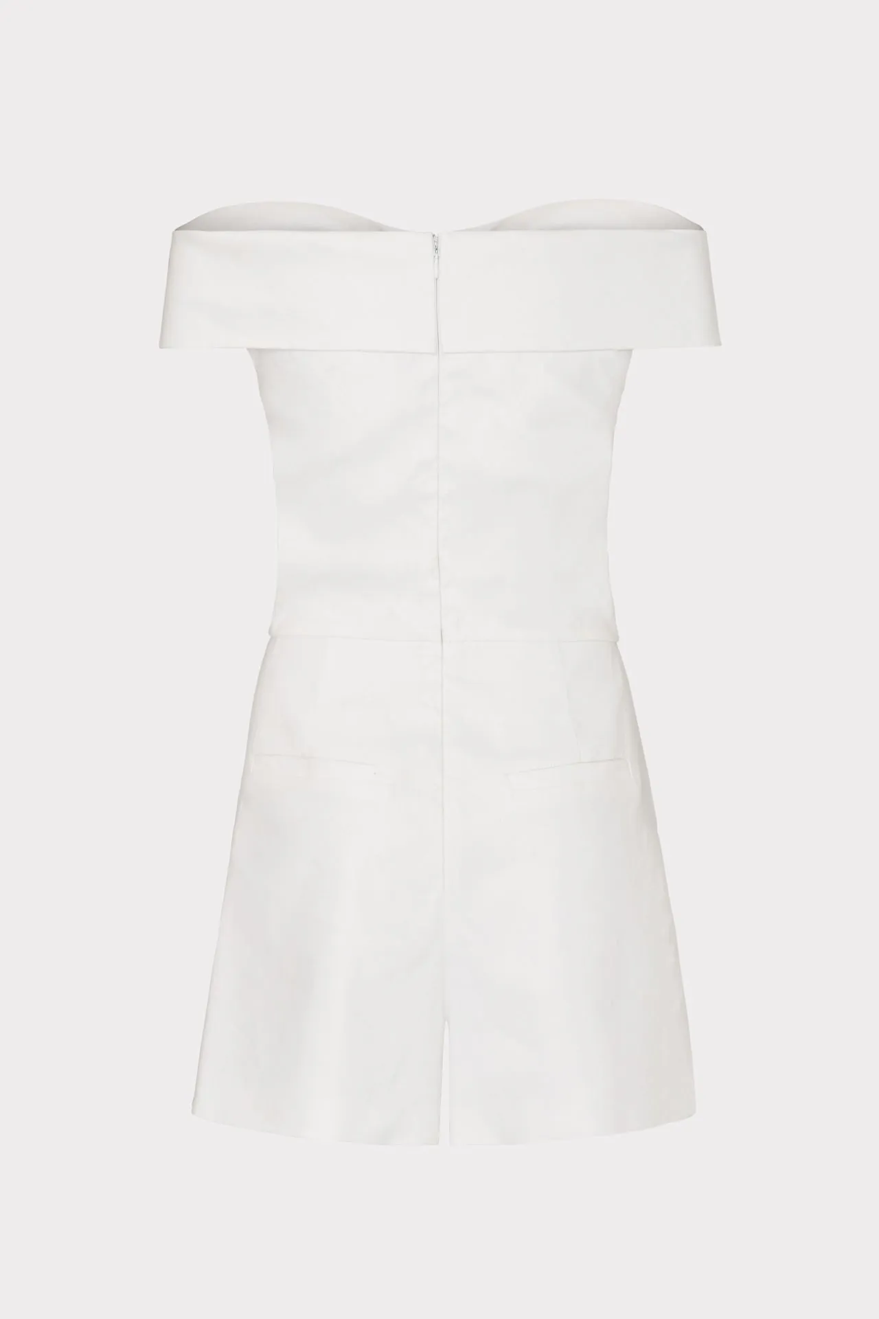 Solid Linen Romper sold by Milly product image thumbnail 4