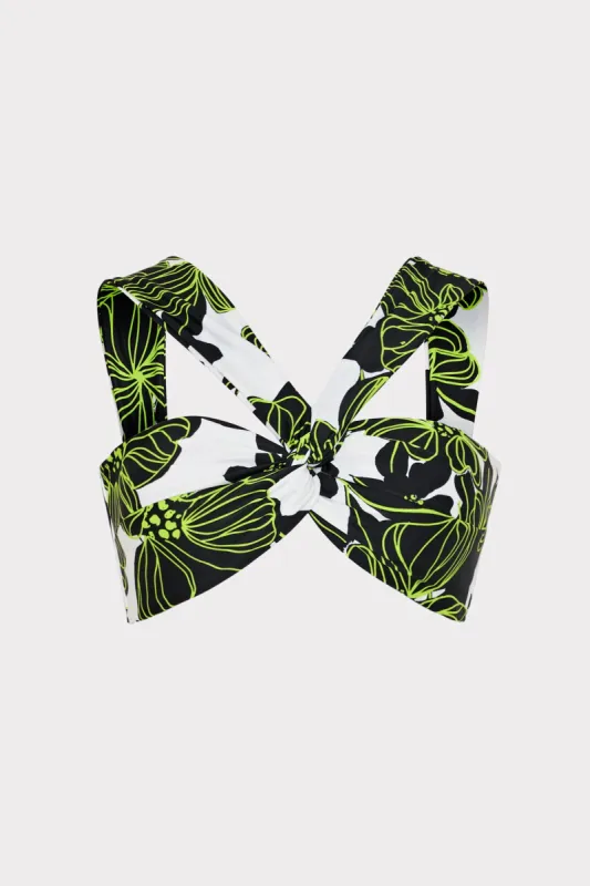 Olivia Sea Of Petals Draped Bandeau Top sold by Milly