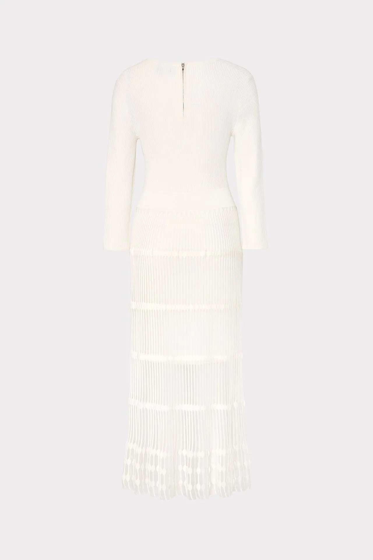 Sheer Knit Fit And Flare Dress sold by Milly product image thumbnail 4