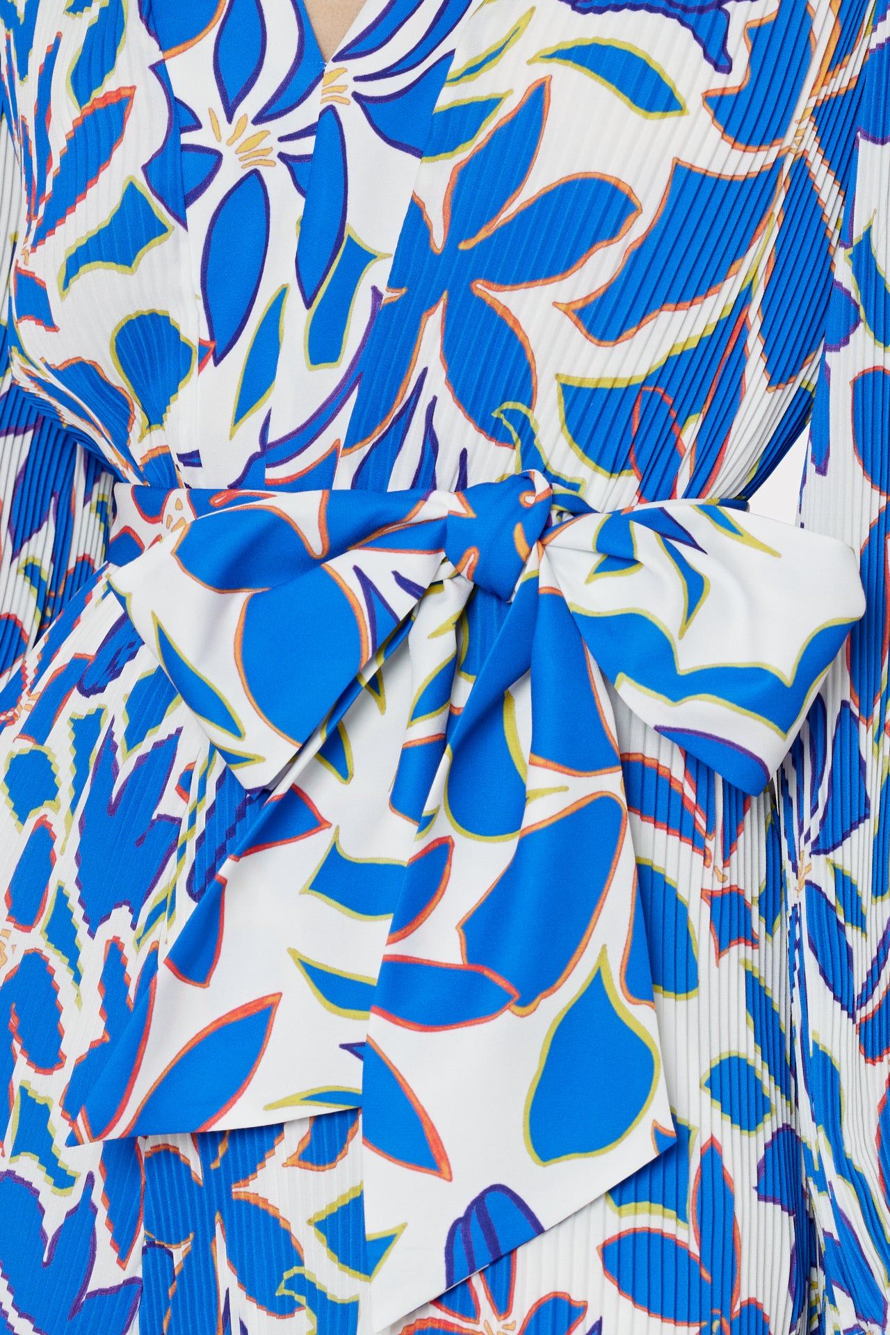 Liv Collage Floral Pleated Dress sold by Milly product image thumbnail 3