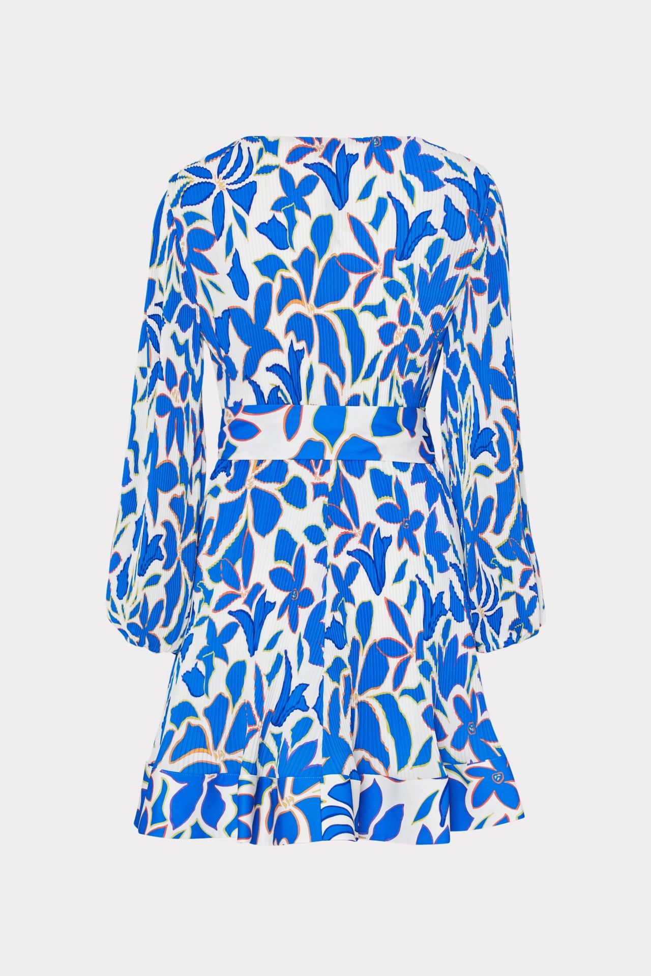 Liv Collage Floral Pleated Dress sold by Milly product image thumbnail 4