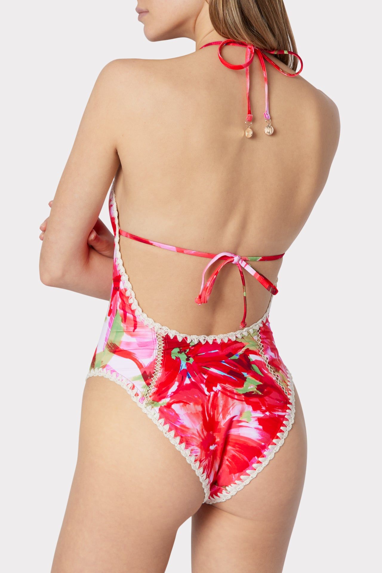 Brushstroke Floral Cutout One Piece sold by Milly product image thumbnail 3