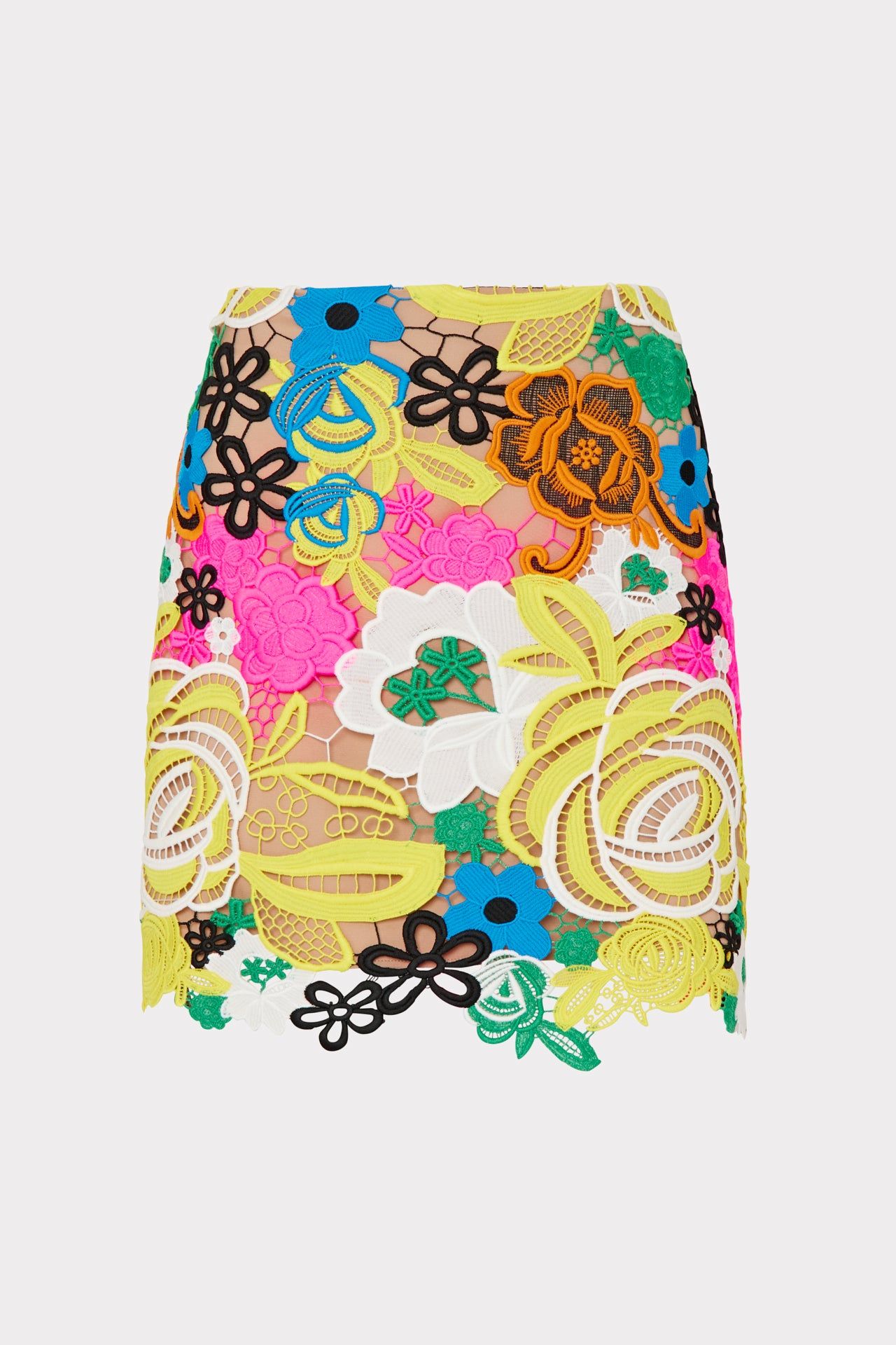 Multi Color Lace Skirt sold by Milly