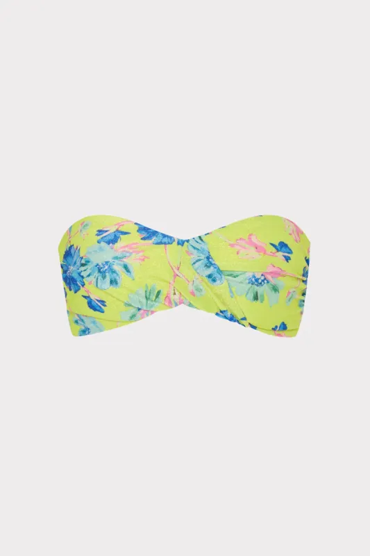 Floating Cosmos Twist Bandeau Top sold by Milly